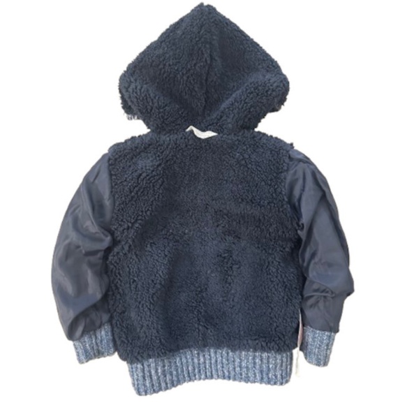 2PC Toddler Boy Faux Leather Jacket & Knit Sweater 12-18 Months - Picture 9 of 9